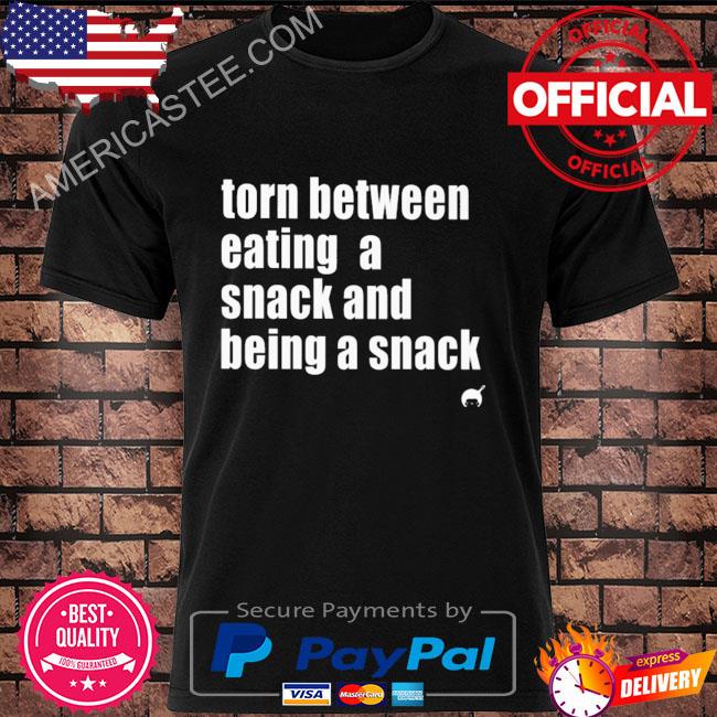 Torn between eating a snack and being a snack shirt