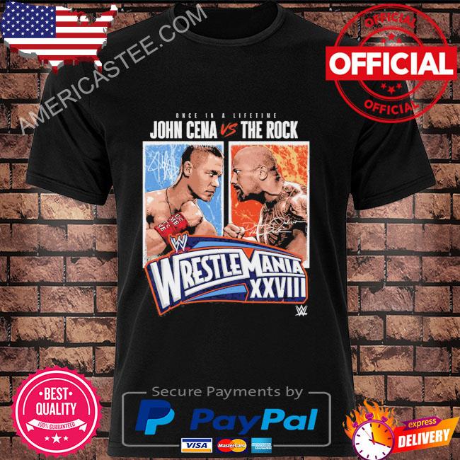 WrestleMania 28 John Cena Vs. The Rock Match WHT 2023 Shirt