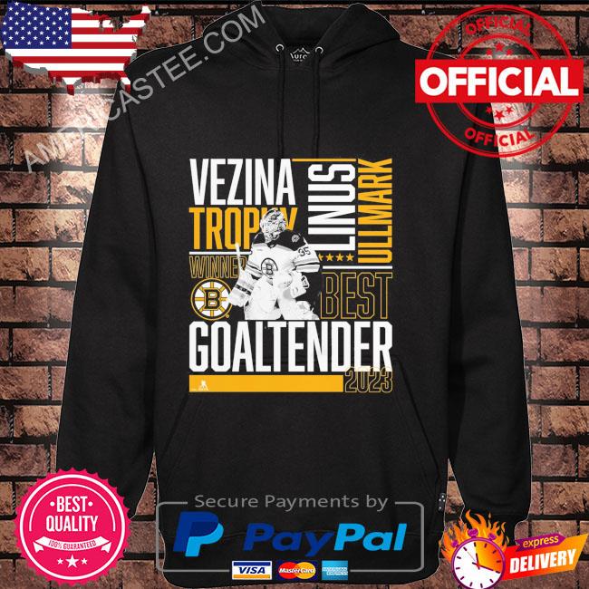 Official linus Ullmark Boston Bruins 2023 Vezina Trophy Winner T-shirt,  hoodie, sweater, long sleeve and tank top