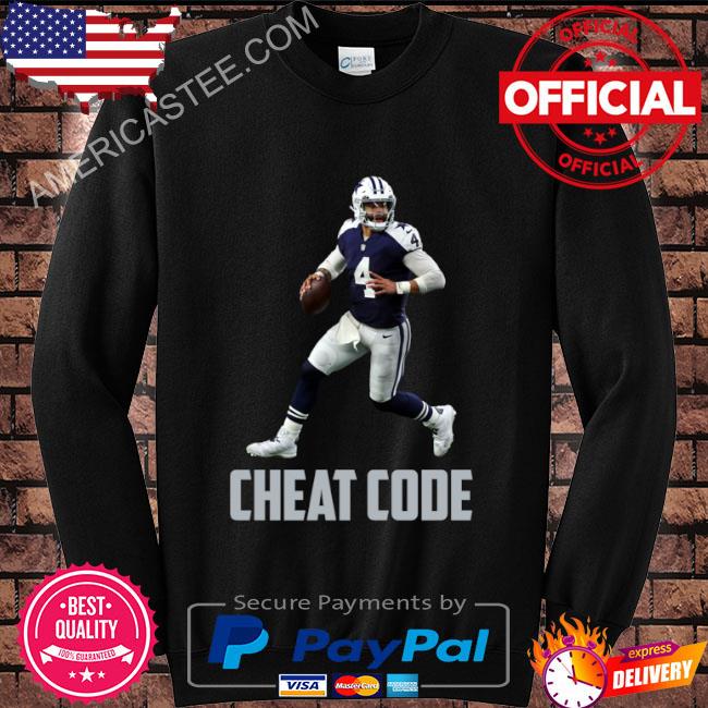 Dak prescott cheat code Dallas football fan shirt, hoodie, sweater, long  sleeve and tank top