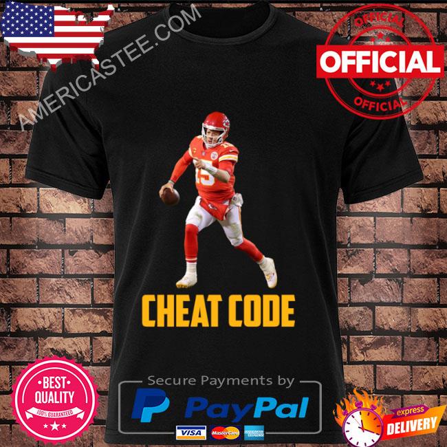 Patrick mahomes cheat code Kansas city football fan shirt, hoodie