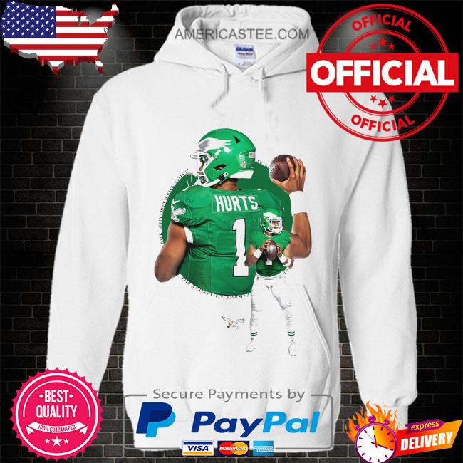 Philadelphia eagles 01 hurts kelly green meets the lockscreen shirt,  hoodie, sweater, long sleeve and tank top