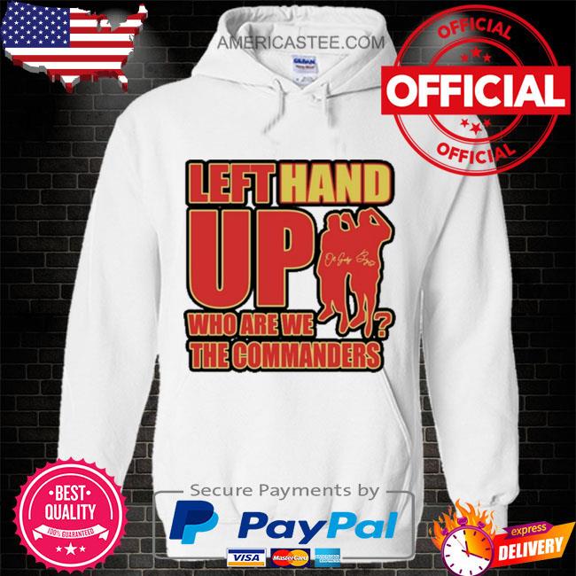 Washington Commanders Hands Off Long Sleeve Adaptive T-Shirt