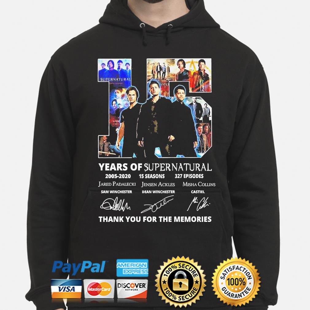 15 years of supernatural hoodie