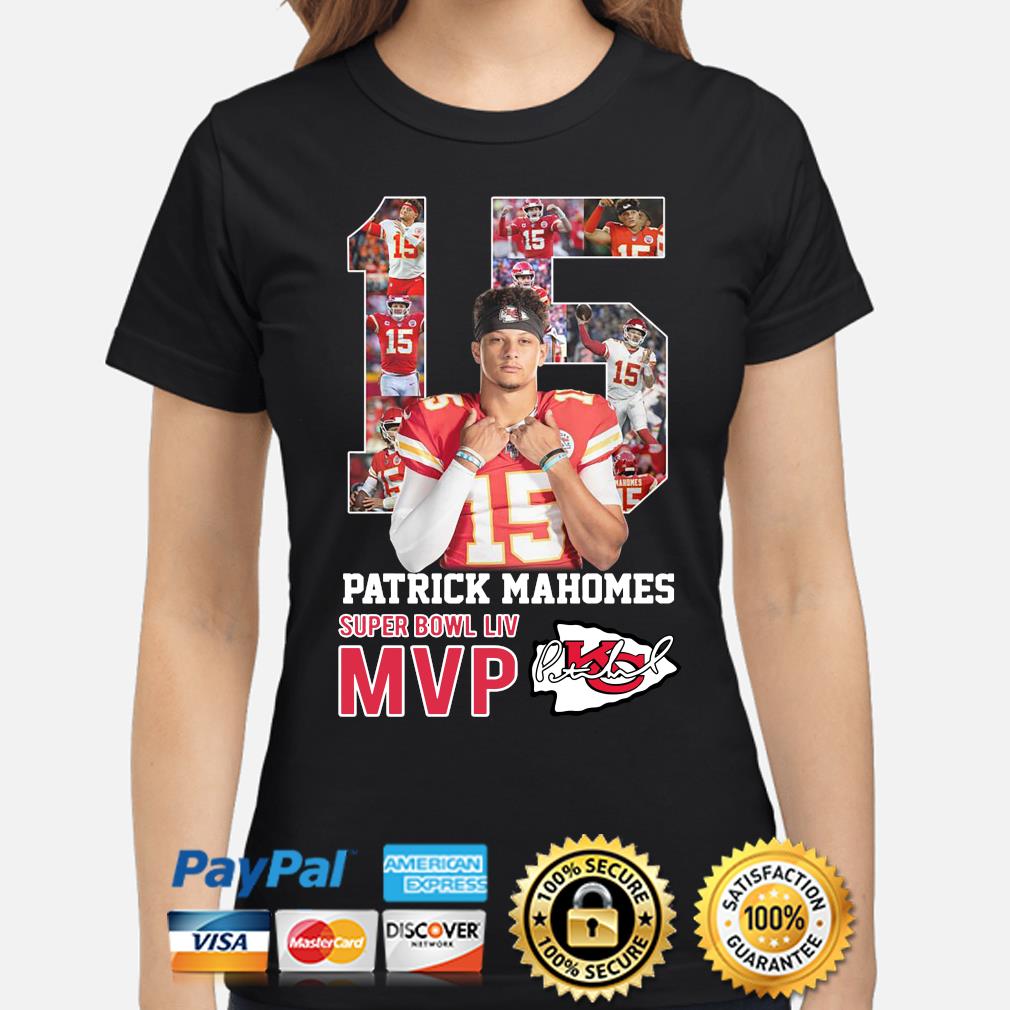 15 Patrick Mahomes Kansas City Chiefs Super Bowl LIV MVP shirt