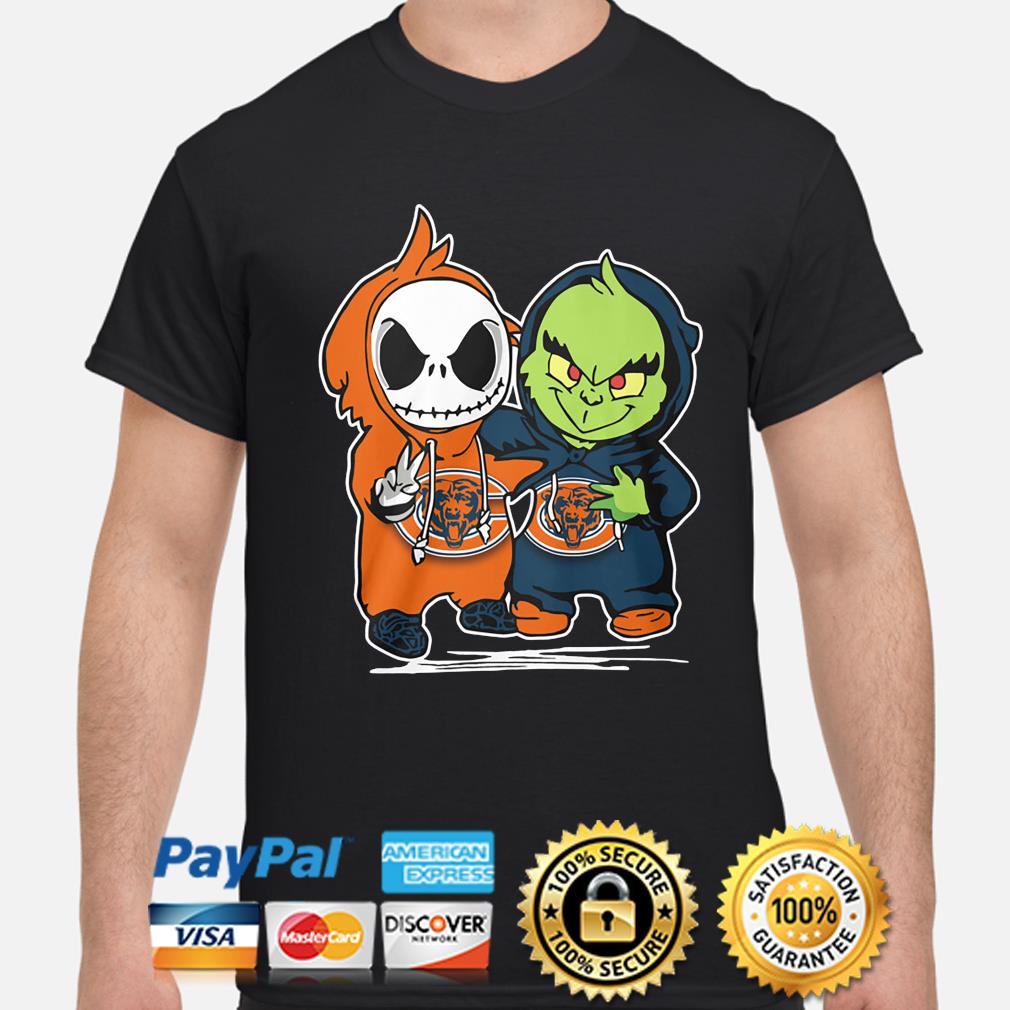 Chicago Cubs With Baby Jack Skellington And Baby Grinch Friends Shirt -  Limotees