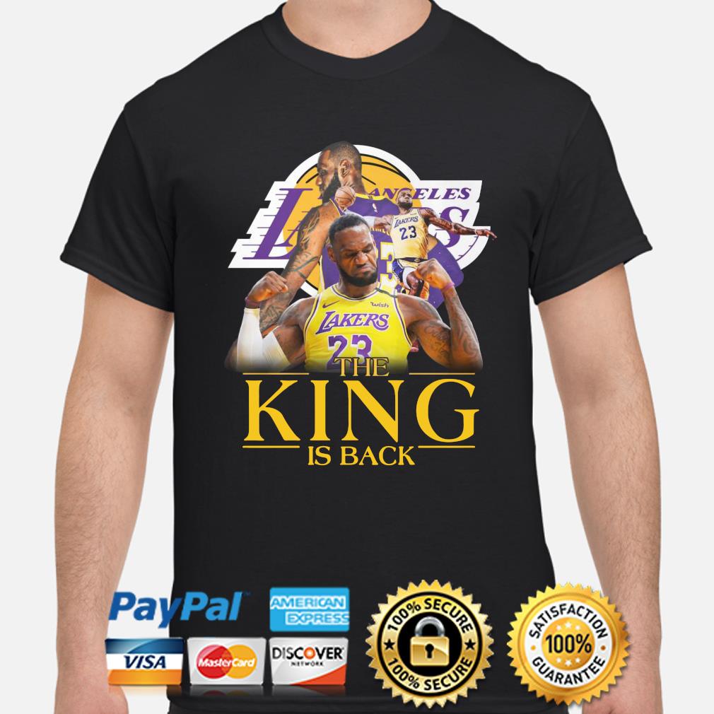 Los Angeles Lakers Lebron James The King Is Back shirt, hoodie, sweater,  long sleeve and tank top