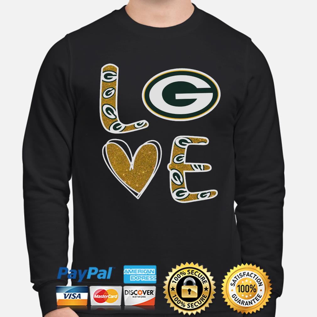 Green Bay Packers Diamond Heart Shirt