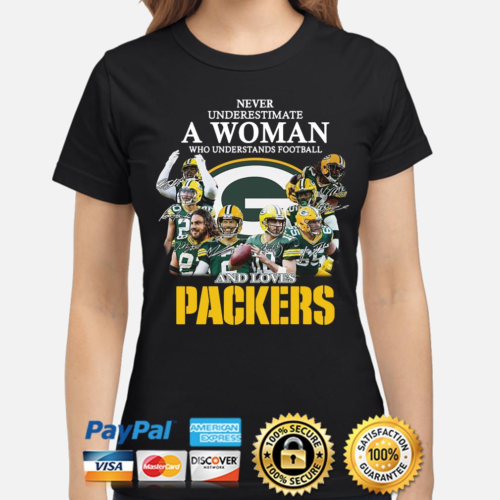 Woman Who Understands Football Green Bay Packers Signatures T