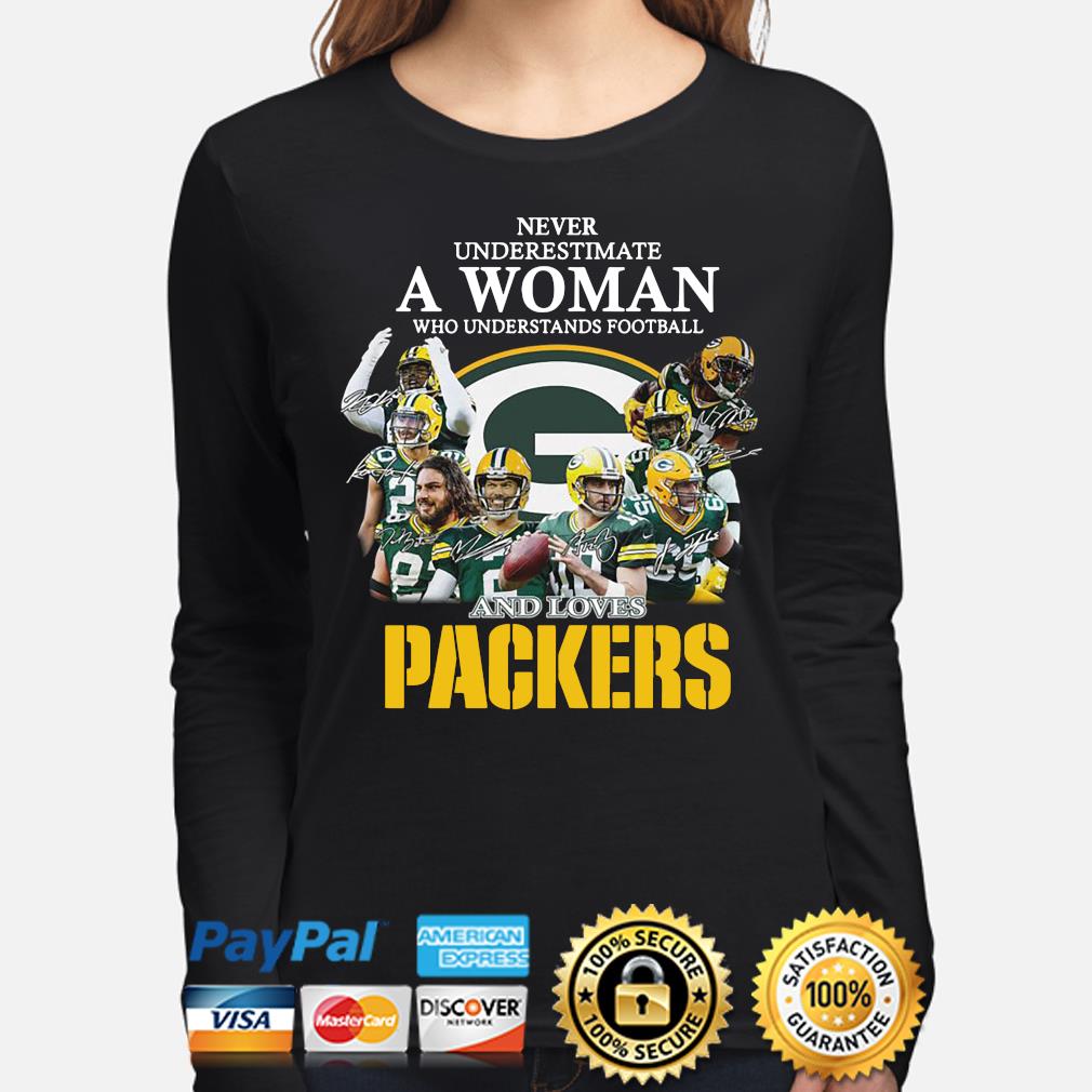 Woman Who Understands Football Green Bay Packers Signatures T