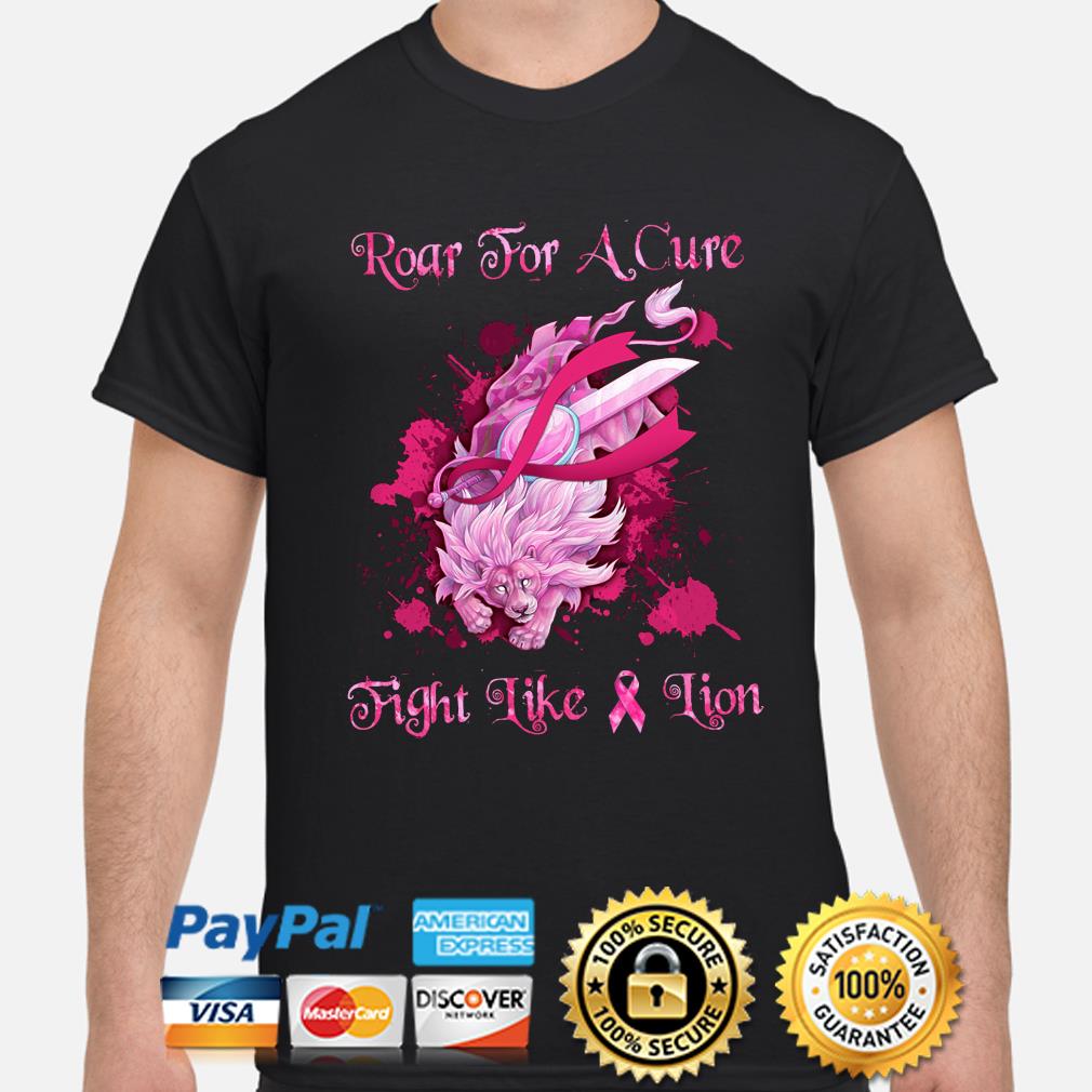 Fight Like A Lion, Breast Cancer Shirt Design