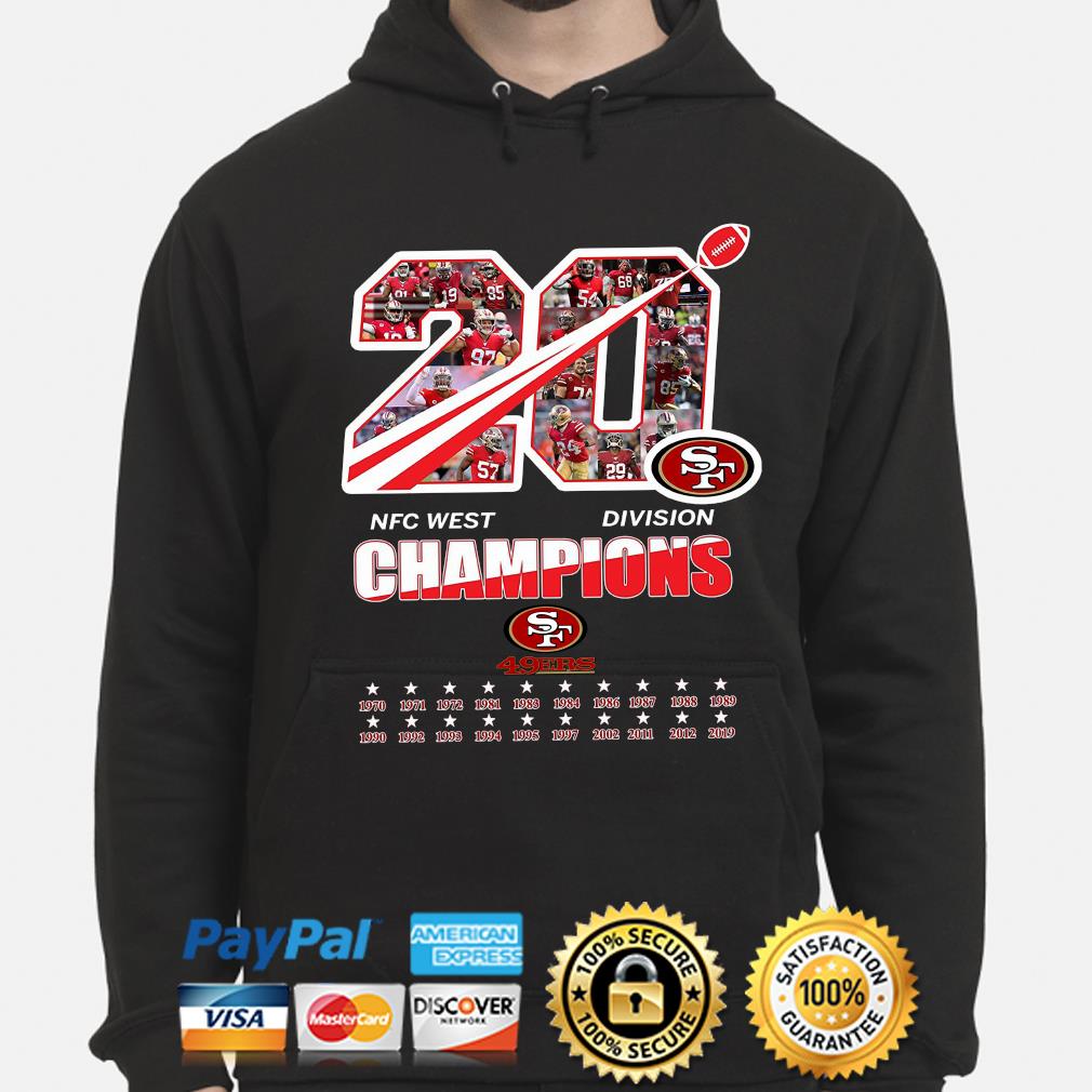 San Francisco 49Ers NFC West Division Champions shirt, hoodie