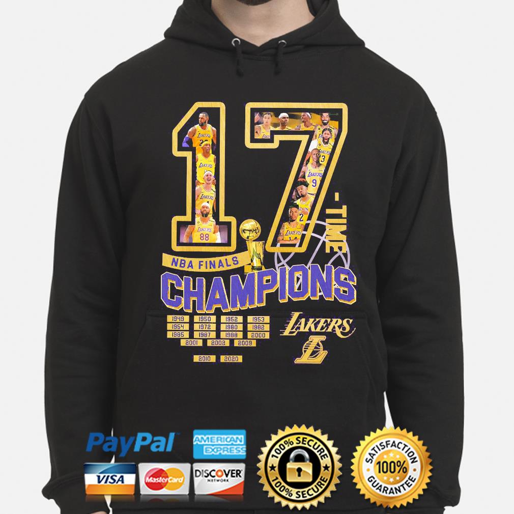 17 NBA Finals Champions Los Angeles Lakers 1949 2020 shirt, hoodie