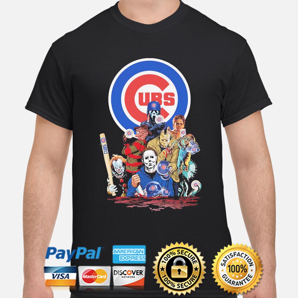 Official chicago Cubs You Can't Sit With Us Horror Characters