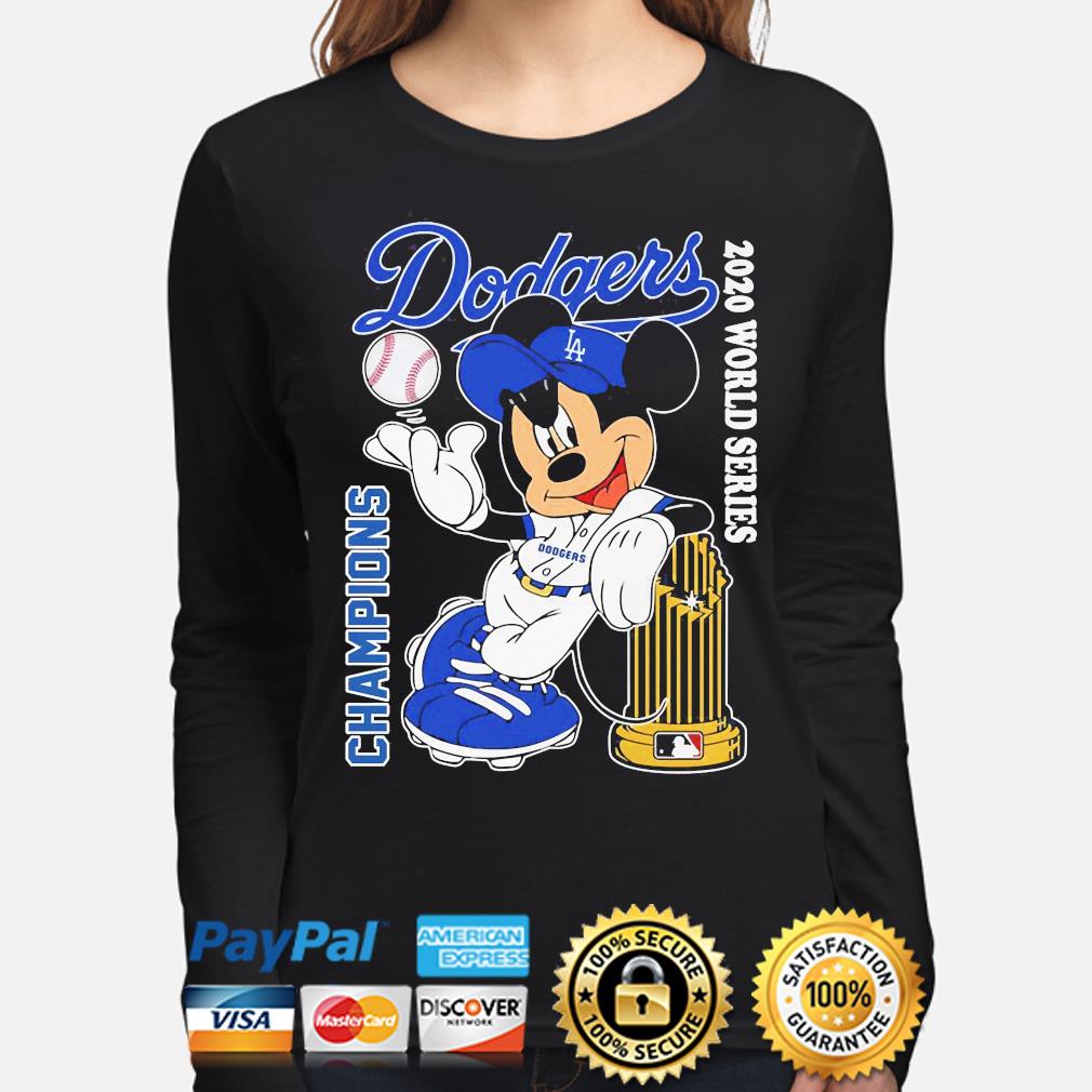 2020 World Series Champions Los Angeles Dodgers Mickey Mouse T