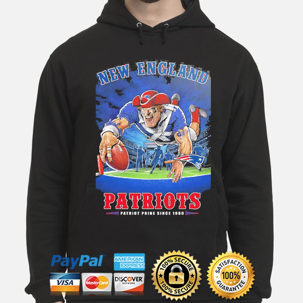 Mitchell & Ness New England Patriots Throwback Hoodie Sweatshirt Mens  Size Small