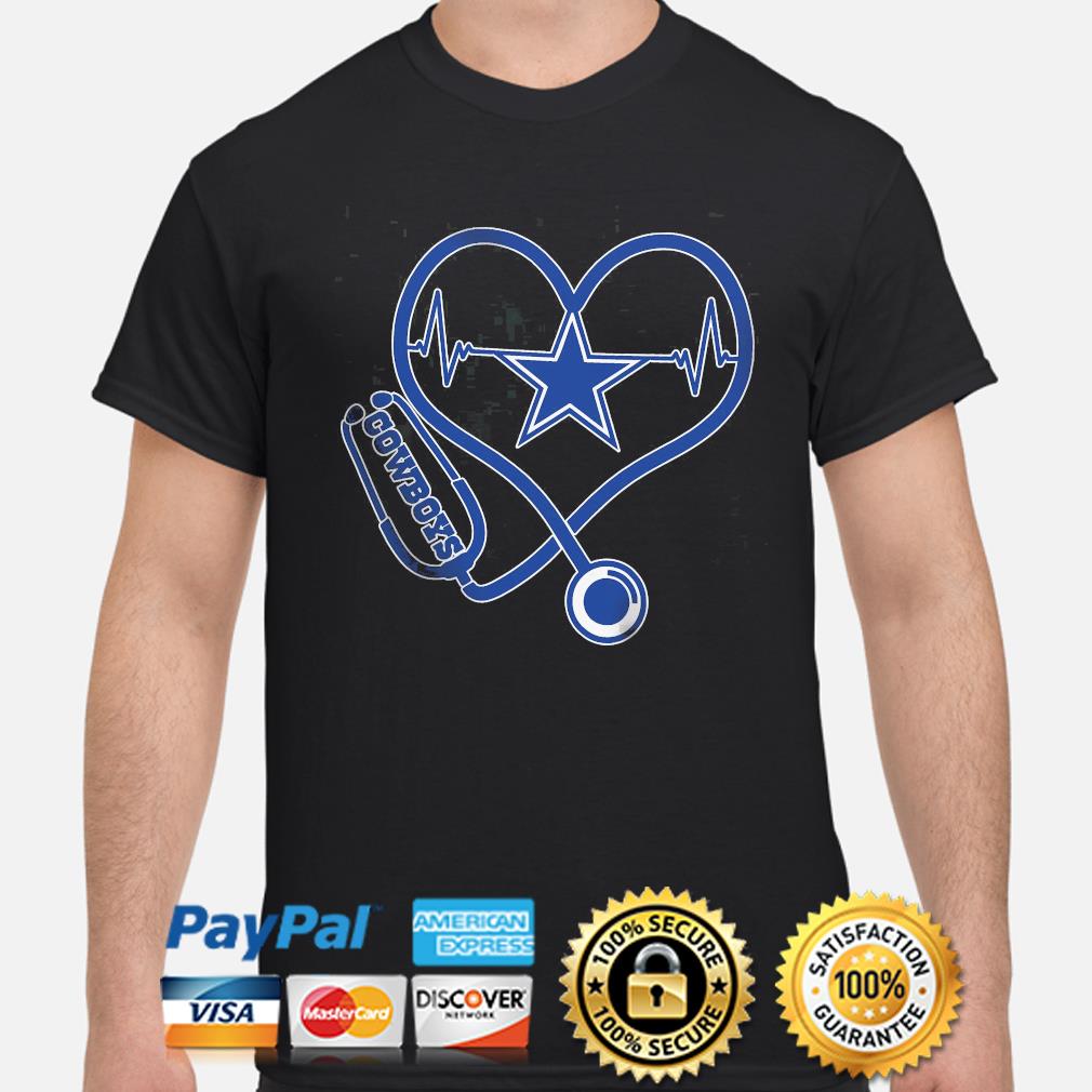 Nurse Dallas Cowboys Stethoscope Heart shirt, hoodie, sweater, long sleeve  and tank top