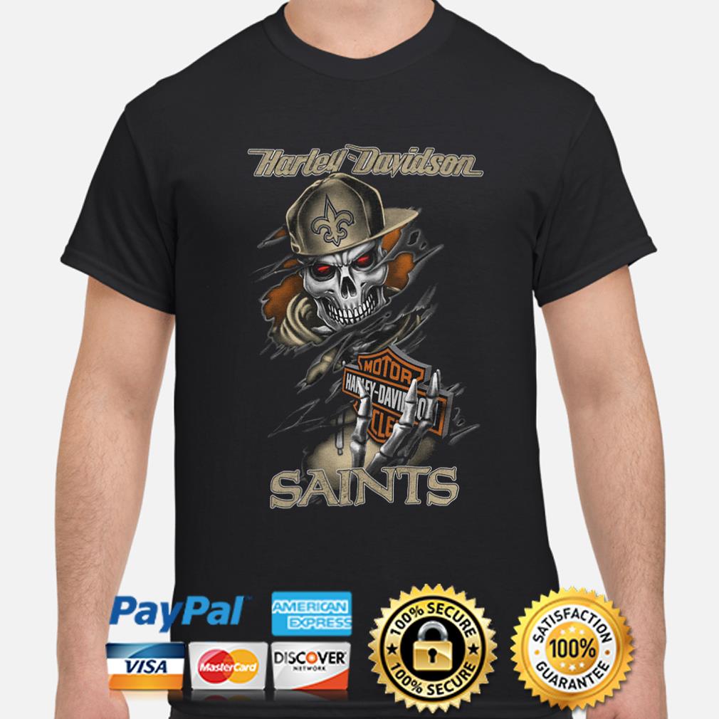 New Orleans Saints Skull T-Shirt