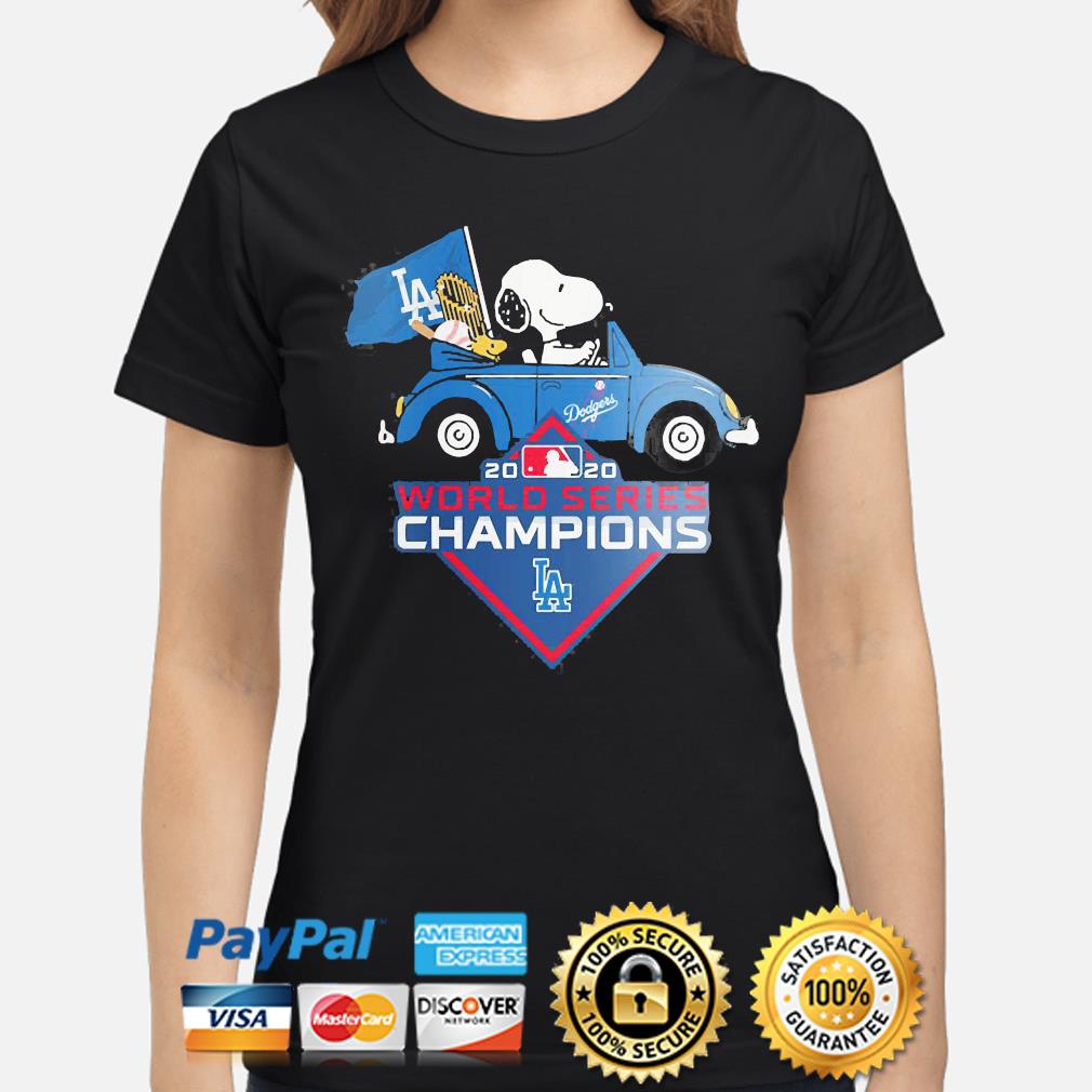 Snoopy Los Angeles Dodgers world series Champions 2020 shirt