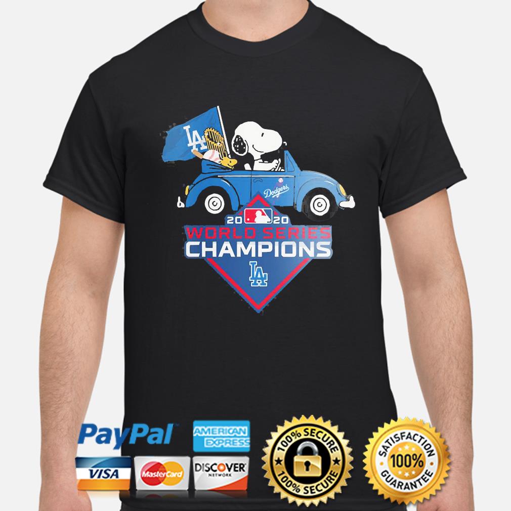 Snoopy Los Angeles Dodgers World Series Champions 2020 Shirt, hoodie, tank  top, sweater and long sleeve t-shirt