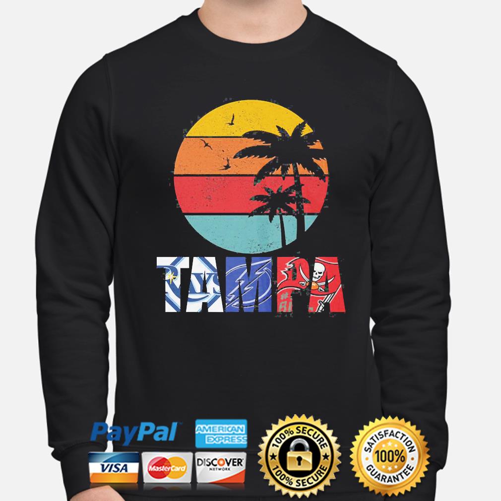 Tampa sports team Tampa Bay Rays Tampa Bay Lightning Tampa Bay Buccaneers  vintage shirt, hoodie, sweater, long sleeve and tank top