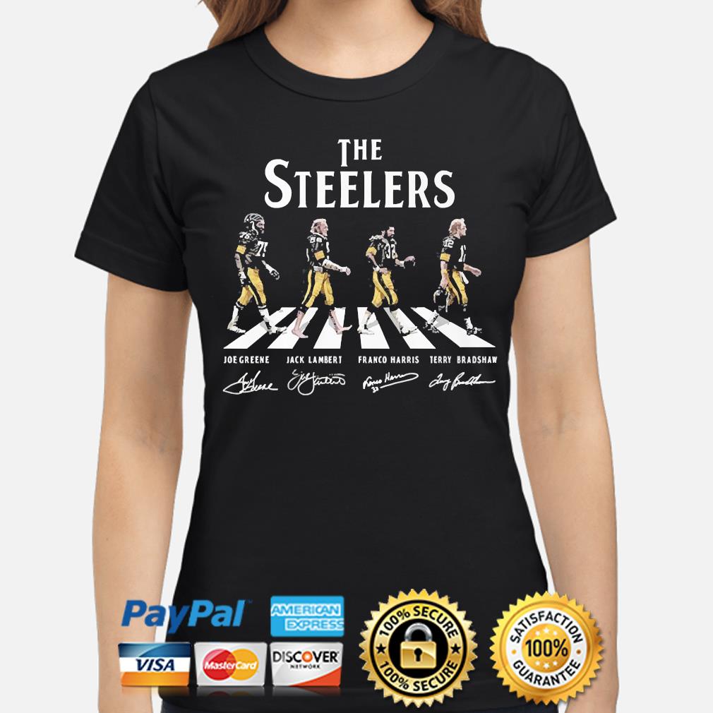 Pittsburgh Steelers Signatures de Walking Abbey Road T-Shirt