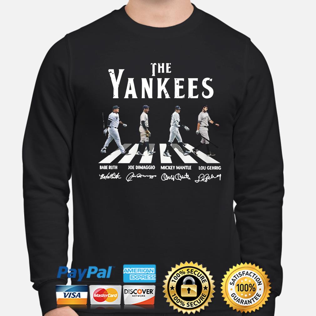 The Yankees Abbey road 2023 signatures shirt, hoodie, sweater