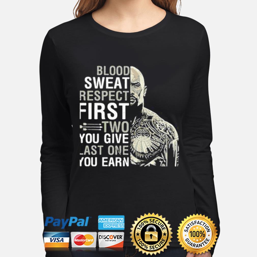 blood sweat and respect shirt