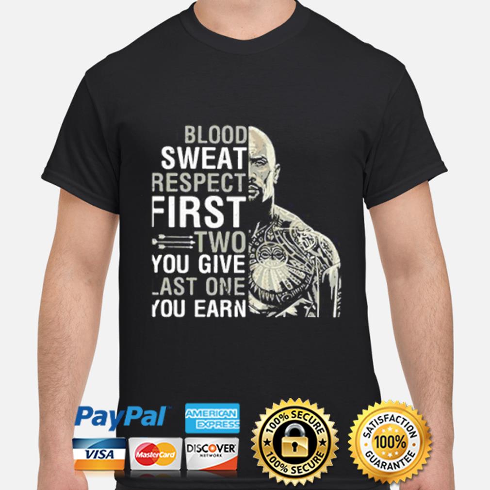 blood sweat and respect shirt