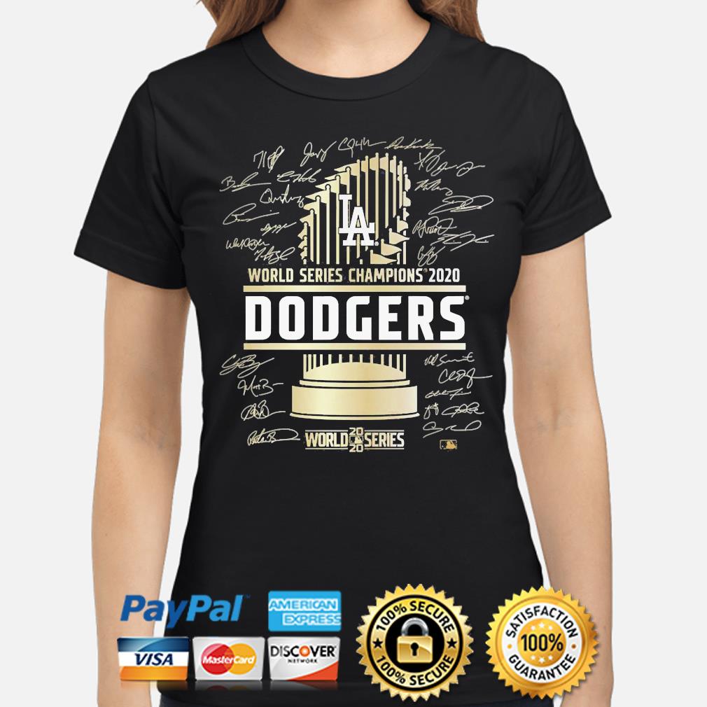 World series Champions 2020 Los Angeles Dodgers signatures shirt