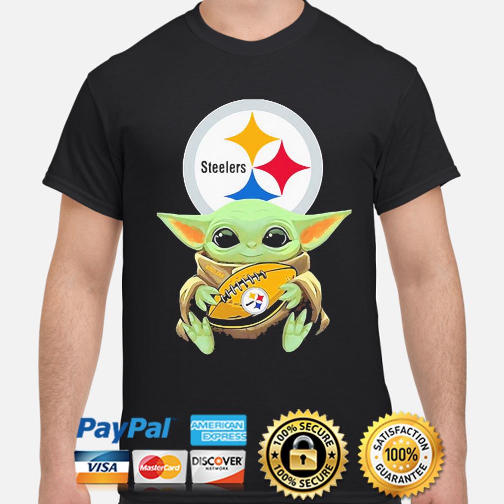 Grateful Star Wars Baby Yoda Hug Pittsburgh Steelers Shirt