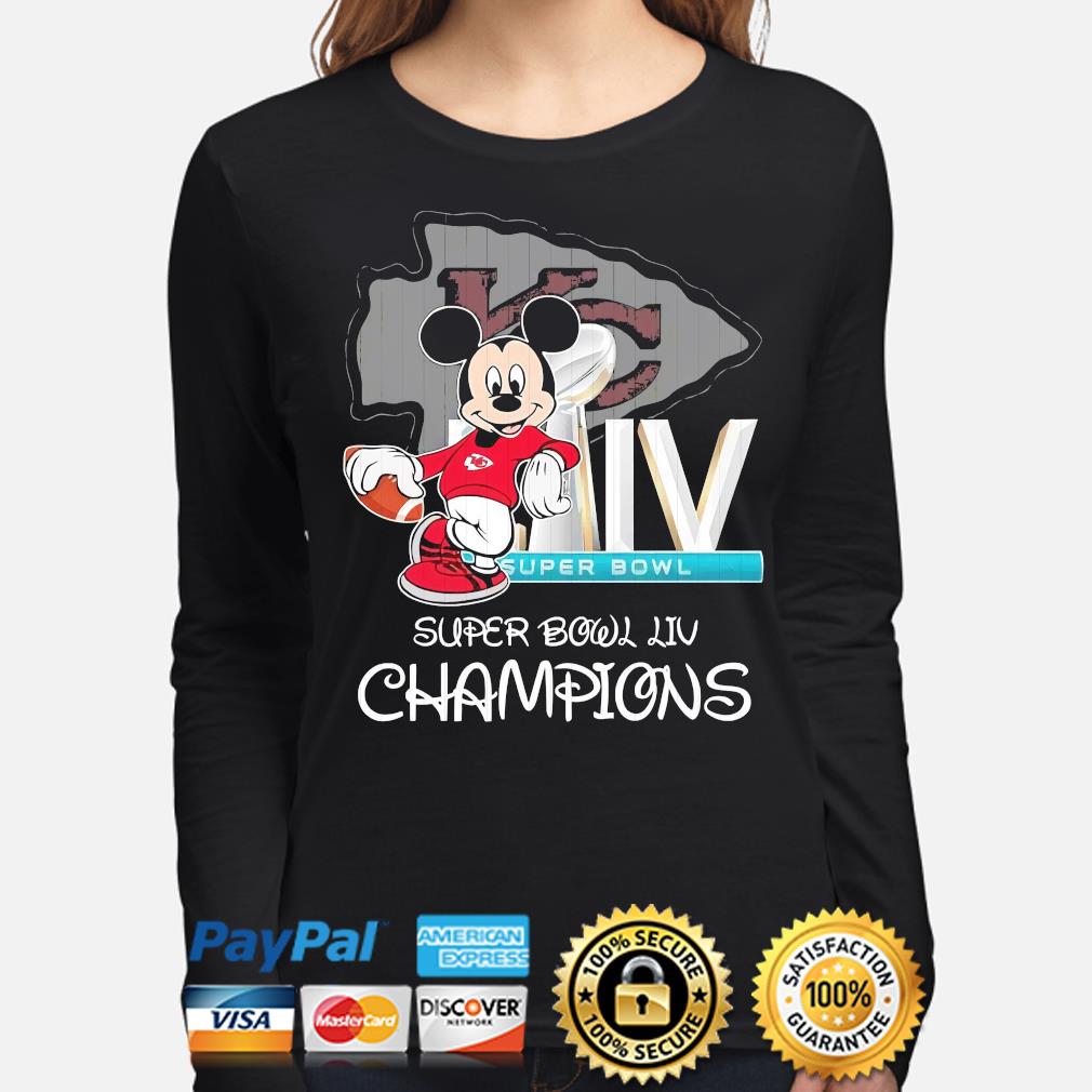 Mickey mouse kansas city chiefs super bowl liv champions shirt, hoodie,  sweater, long sleeve and tank top