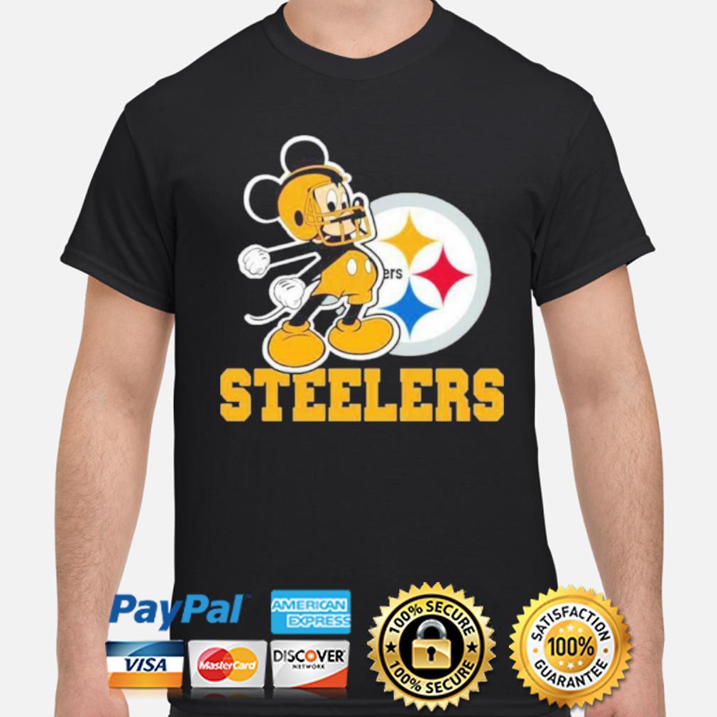 Pittsburgh Steelers Hawaiian Shirt Mickey Graphic - Limotees