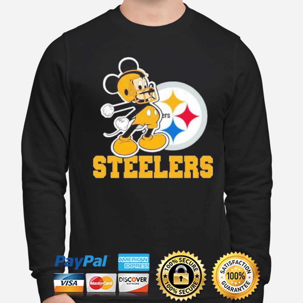 Nfl Pittsburgh Steelers Logo Mickey Holding A Surfboard Steelers