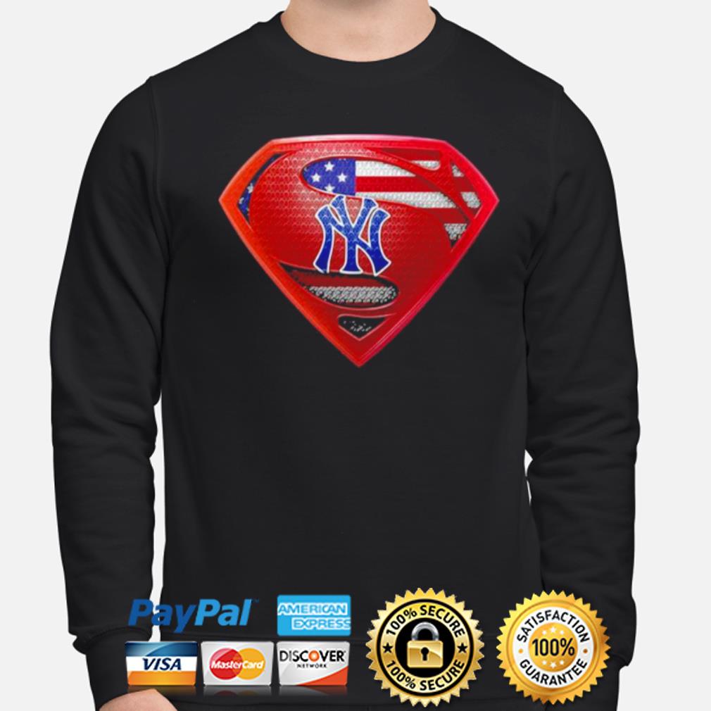 Superman new york yankees logo american flag shirt, hoodie