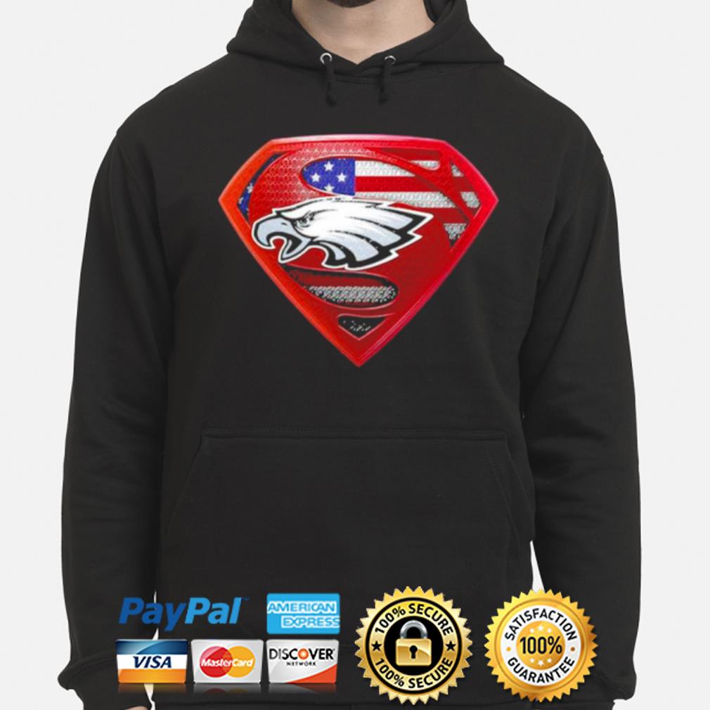 Superman Philadelphia Eagles American flag shirt, hoodie, sweater