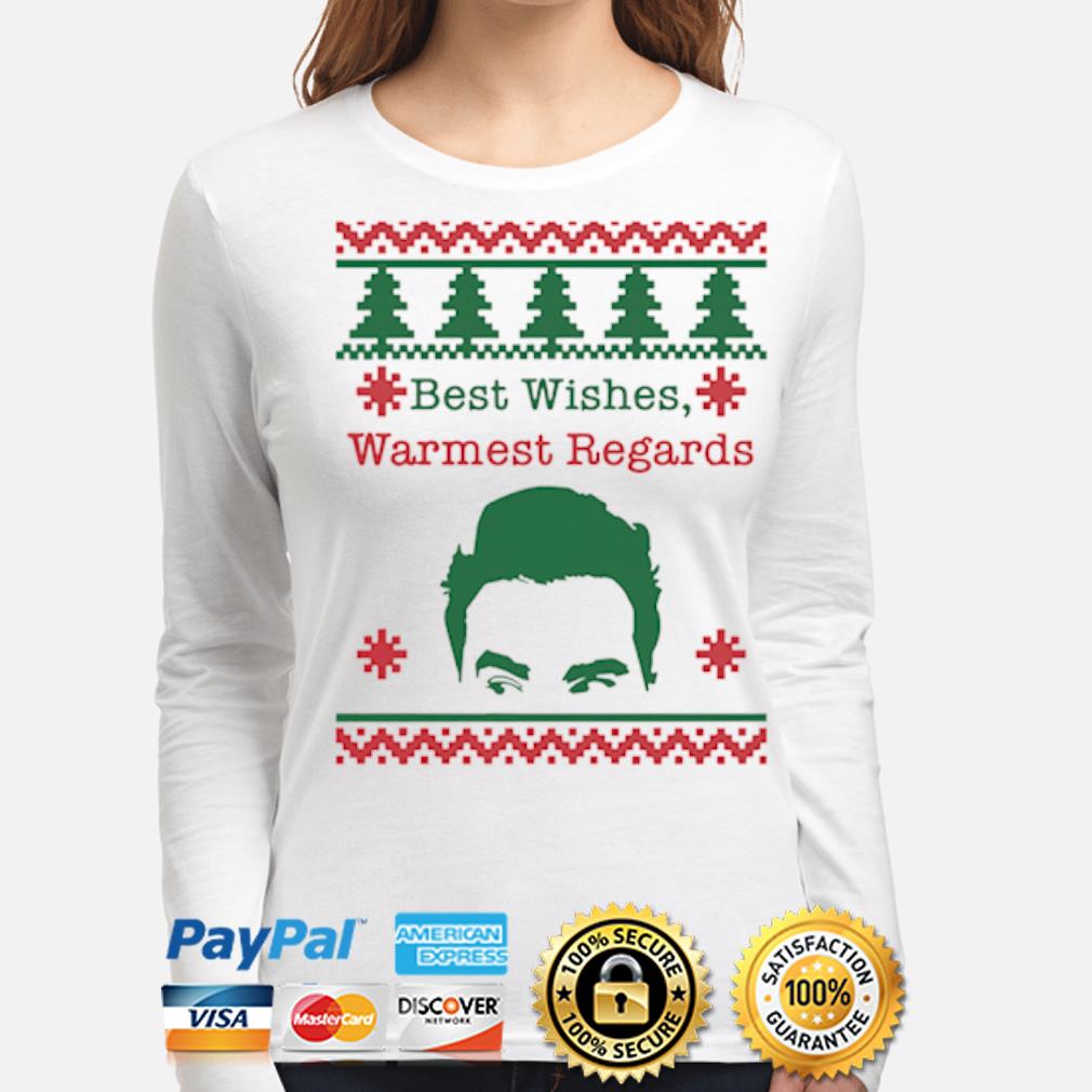 Best Wishes Warmest Regards David Rose Funny Rose Family Schitts Creek Ugly Christmas Sweater Hoodie Sweater Long Sleeve And Tank Top