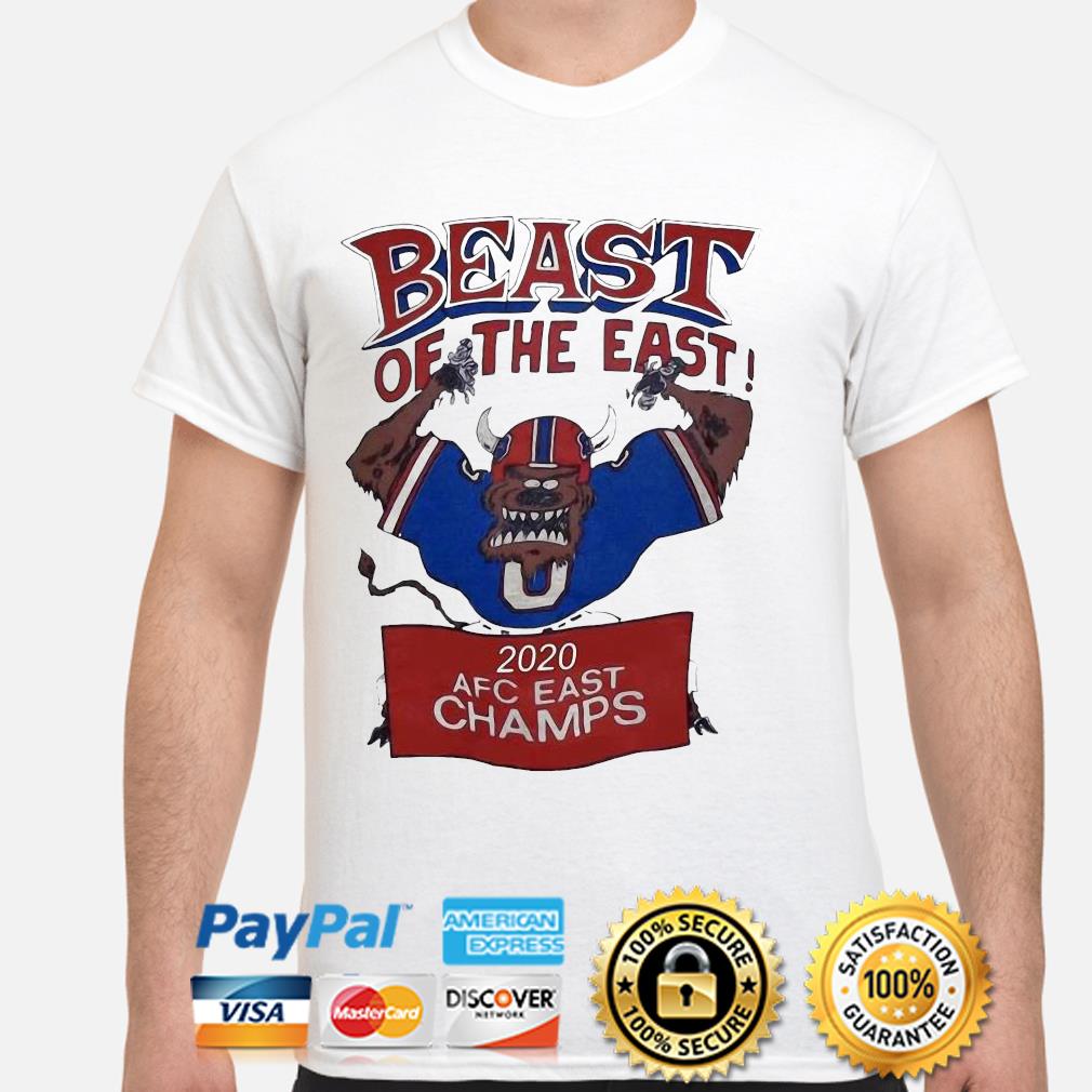 Buffalo Bills beast of the east 2020 afc east champs shirt, hoodie,  sweater, long sleeve and tank top