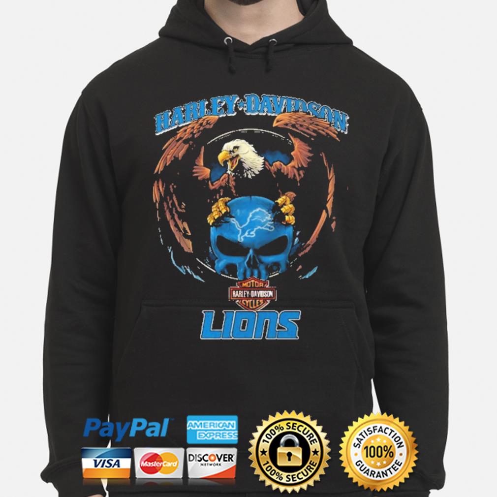 Detroit Lions Devil Skull Harley Davidson 2020 shirt, hoodie