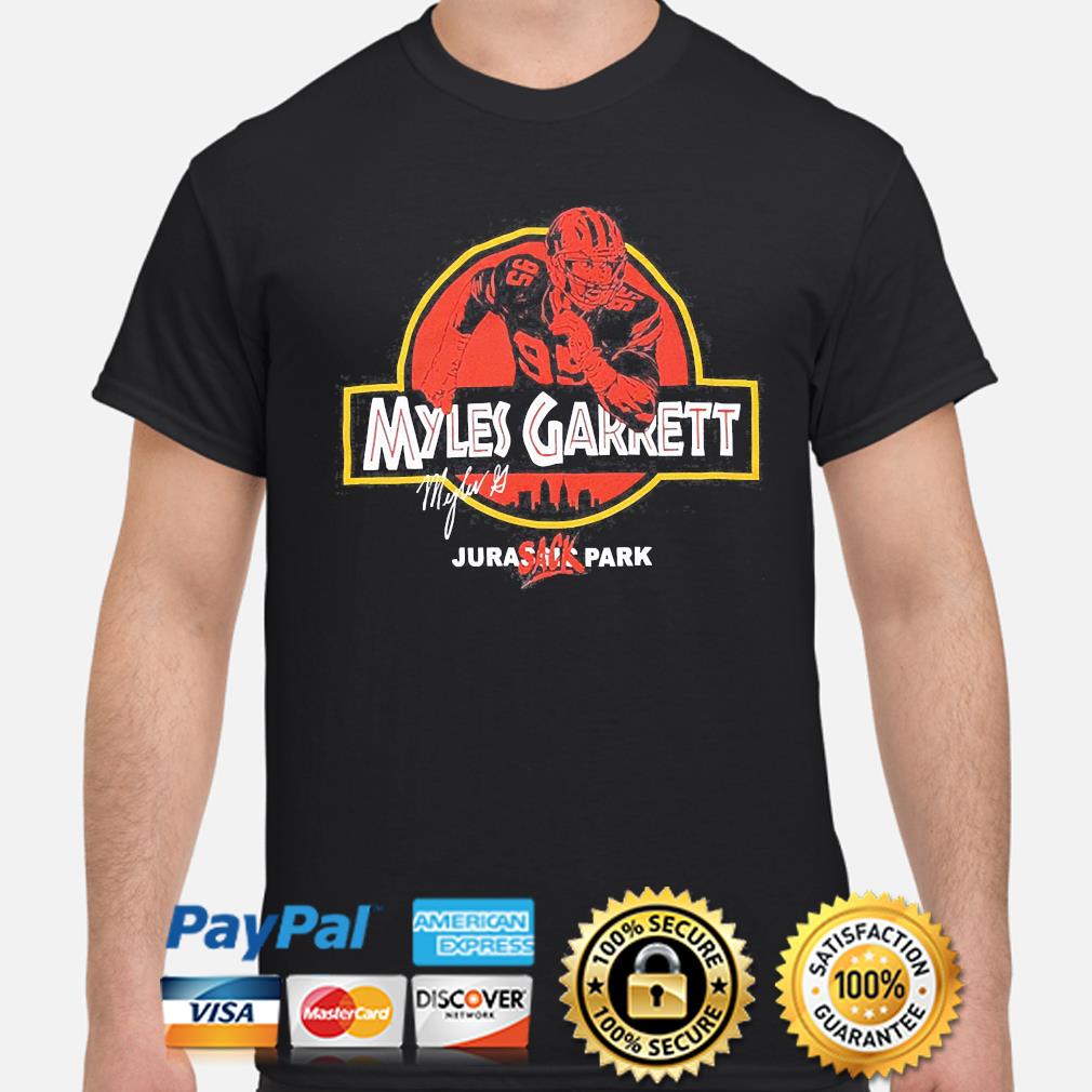 Jurassic Myles Garrett T shirt