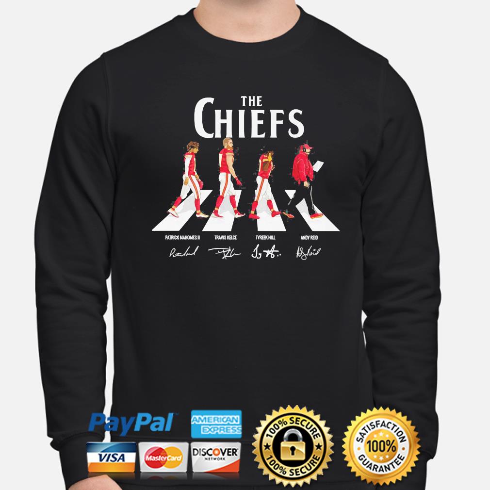 Kansas City Chiefs Christmas Abbey Road Signatures Shirt