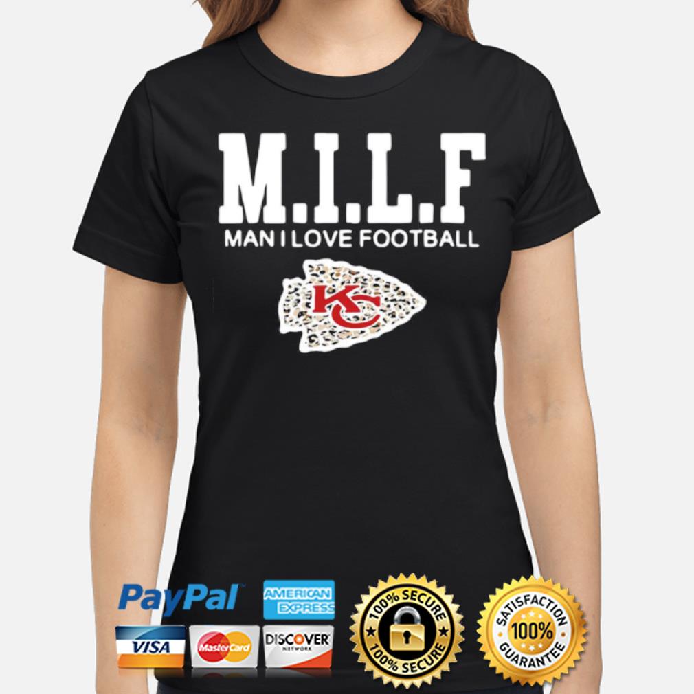 M.I.L.F, Man I Love Football Ladies T-Shirt