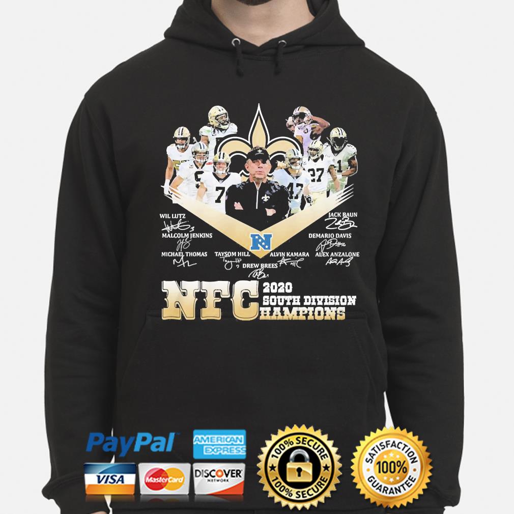 New Orleans Saints Nfc South Champions 2020 shirt, hoodie, sweater, long  sleeve and tank top