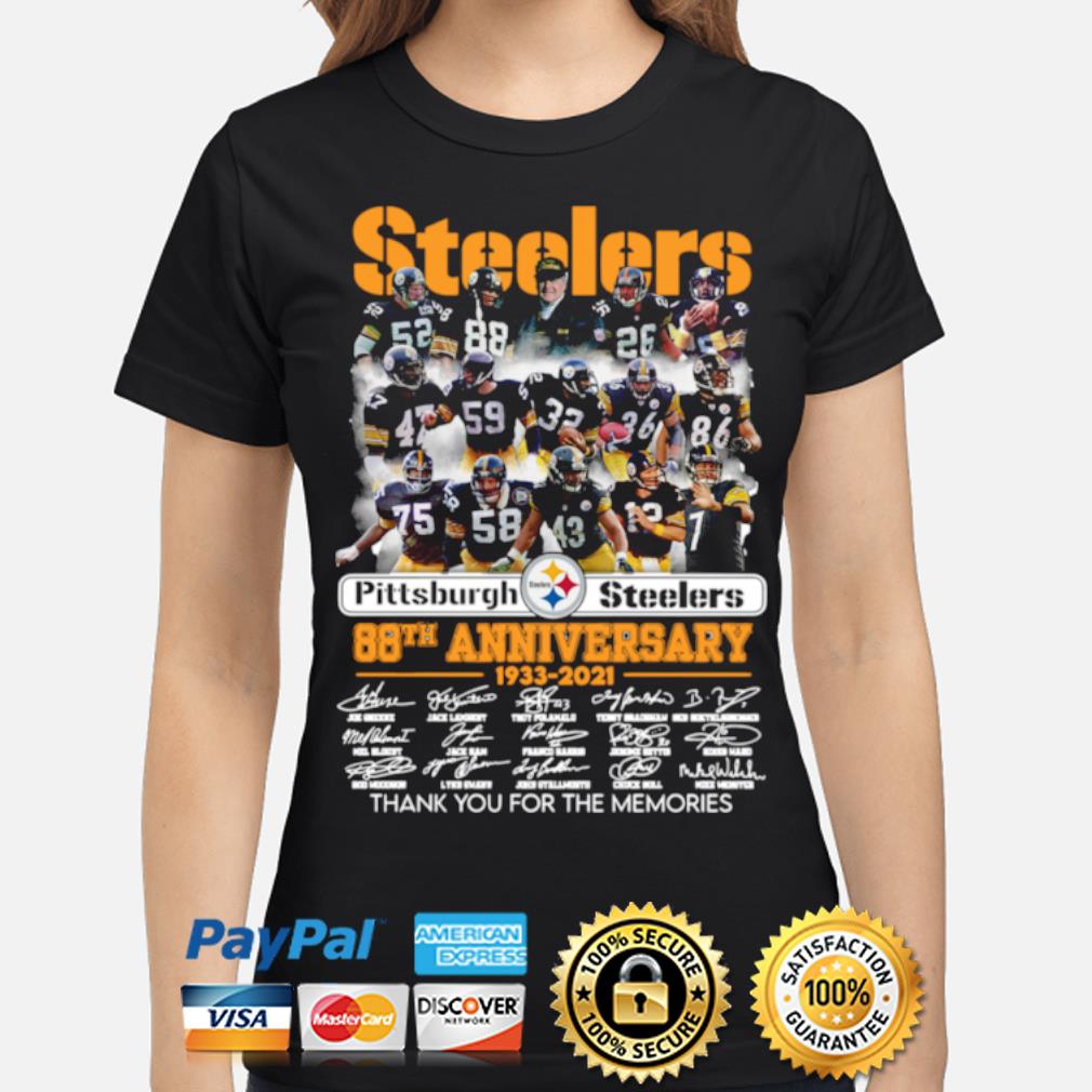 steelers 88th anniversary t shirt