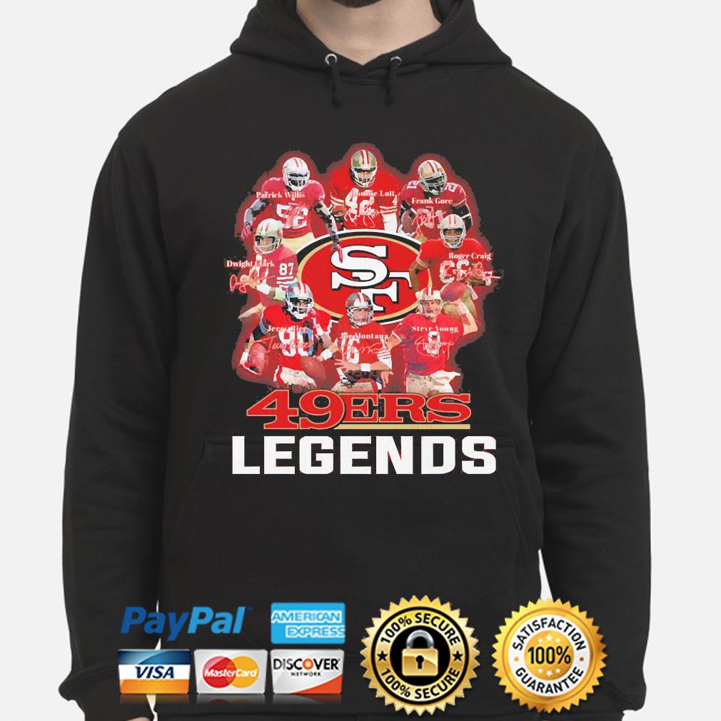 San Francisco 49ers legends signatures shirt, hoodie, sweater, long sleeve  and tank top