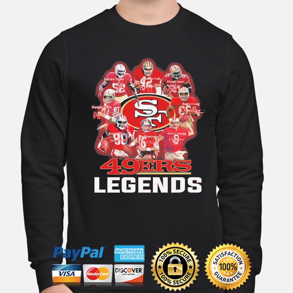 San Francisco 49ers Legends Team Players Names In City shirt, hoodie,  sweater, long sleeve and tank top