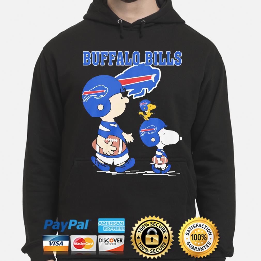 The Peanuts Snoopy And Friends cheer for the Buffalo Bills NFL Blue  T-shirt, hoodie, sweater, long sleeve and tank top