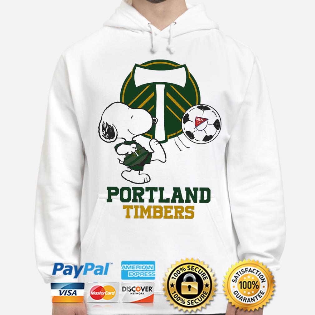 Snoopy playing Soccer Portland Timbers shirt, hoodie, sweater, long sleeve  and tank top