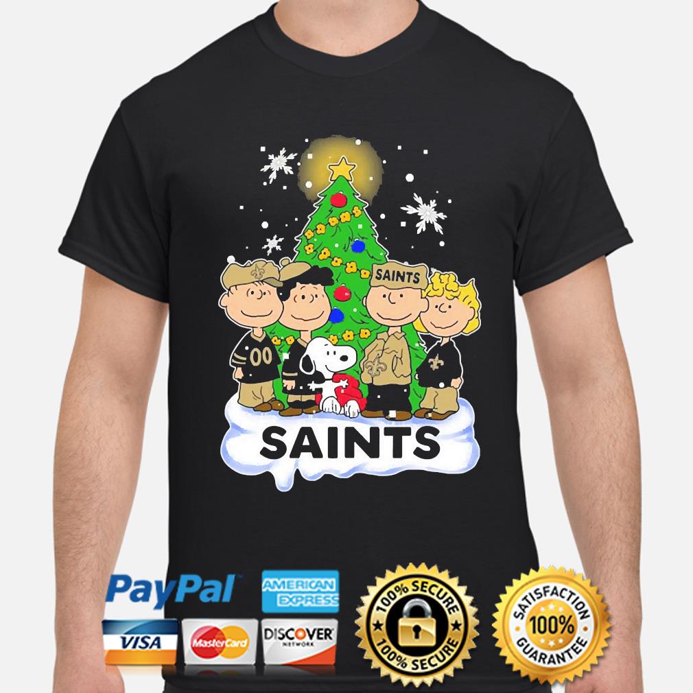 Happy Merry Christmas Snoopy New Orleans Saints logo gift shirt, hoodie,  sweater, long sleeve and tank top