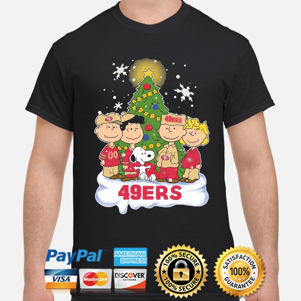 The Peanuts characters San Francisco 49ers Christmas sweater, hoodie,  sweater, long sleeve and tank top